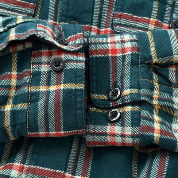 LL Bean Men Fleece Lined Shacket Size L Regular Traditional Fit Plaid Multicolor - Picture 8 of 12